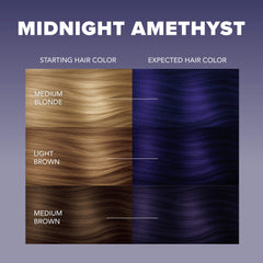 Midnight Amethyst No Bleach Purple Semi-Permanent Hair Dye Kit Midnight Amethyst No Bleach Purple Semi-Permanent Hair Dye Kit