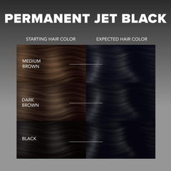 Jet Black Bold Permanent Hair Color