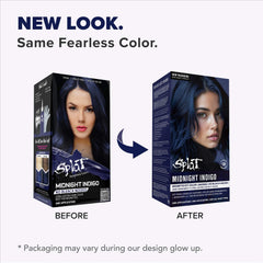 Midnight Indigo No Bleach Purple Semi-Permanent Hair Dye Kit Midnight Indigo No Bleach Purple Semi-Permanent Hair Dye Kit