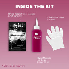 Midnight Magenta No Bleach Pink Semi-Permanent Hair Dye Kit Midnight Magenta No Bleach Pink Semi-Permanent Hair Dye Kit