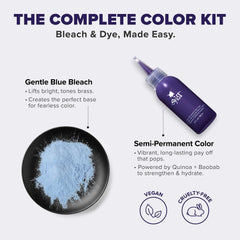 Purple Desire Original Complete Kit with Bleach and Semi-Permanent Hair Color