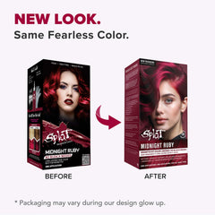 Midnight Ruby No Bleach Dark Red Semi-Permanent Hair Dye Kit Midnight Ruby No Bleach Dark Red Semi-Permanent Hair Dye Kit