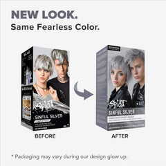 SINFUL SILVER ORIGINAL COMPLETE KIT WITH BLEACH AND SEMI-PERMANENT HAIR COLOR