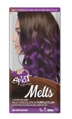 Melts Complete Kit with Bleach and 2 Semi-Permanent Colors - Milk Chocolate & Purple Plum Melts Complete Kit with Bleach and 2 Semi-Permanent Colors - Milk Chocolate & Purple Plum