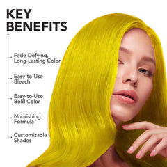 LEMON DROP ORIGINAL COMPLETE KIT WITH BLEACH AND SEMI-PERMANENT HAIR COLOR