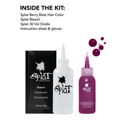 Berry Blast: Original Purple Semi-Permanent Hair Dye Complete Kit with Bleach Berry Blast: Original Purple Semi-Permanent Hair Dye Complete Kit with Bleach