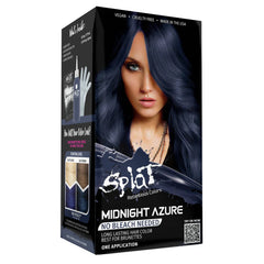 Midnight Azure No Bleach Blue Semi-Permanent Hair Dye Kit Midnight Azure No Bleach Blue Semi-Permanent Hair Dye Kit