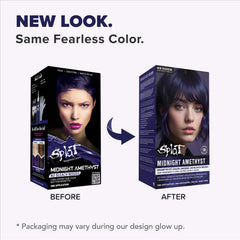 Midnight Amethyst No Bleach Purple Semi-Permanent Hair Dye Kit Midnight Amethyst No Bleach Purple Semi-Permanent Hair Dye Kit