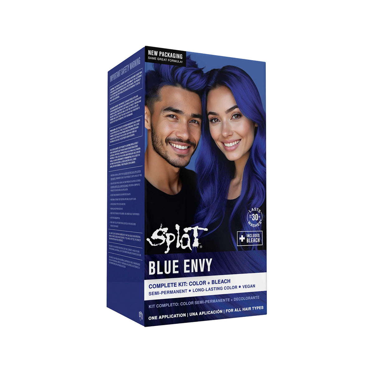 BLUE ENVY ORIGINAL COMPLETE KIT WITH BLEACH AND SEMI-PERMANENT HAIR COLOR