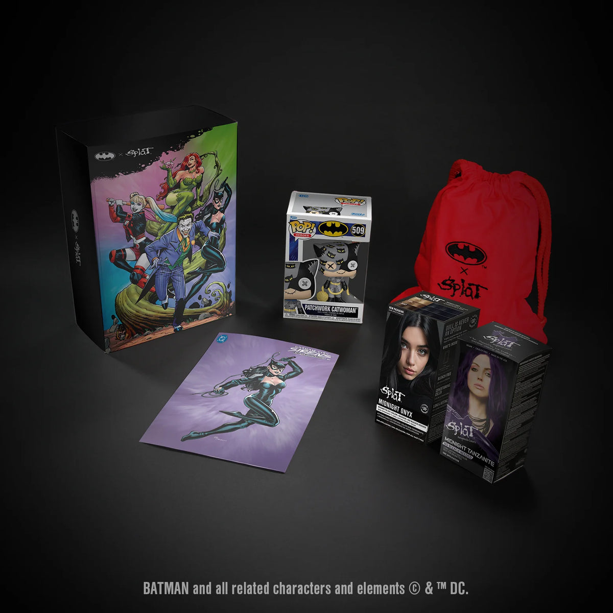 Catwoman + Splat Limited Edition Collectible Kit Limited Edition Splat + DC Comics Collectible Kit