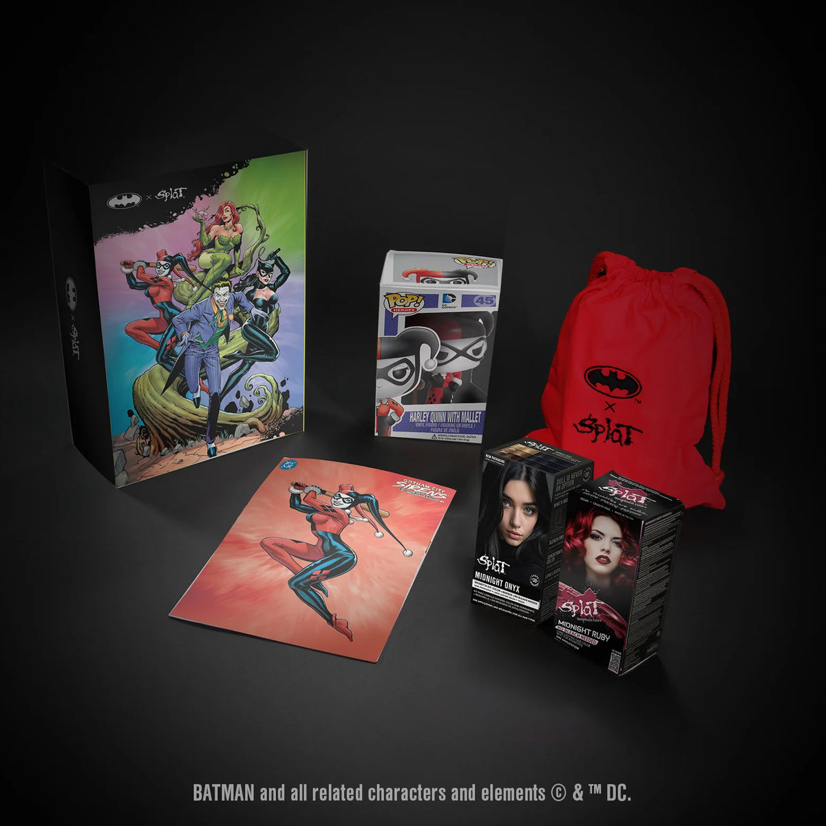 Harley Quinn Classic + Splat Limited Edition Collectible Kit Limited Edition Splat + DC Comics Collectible Kit