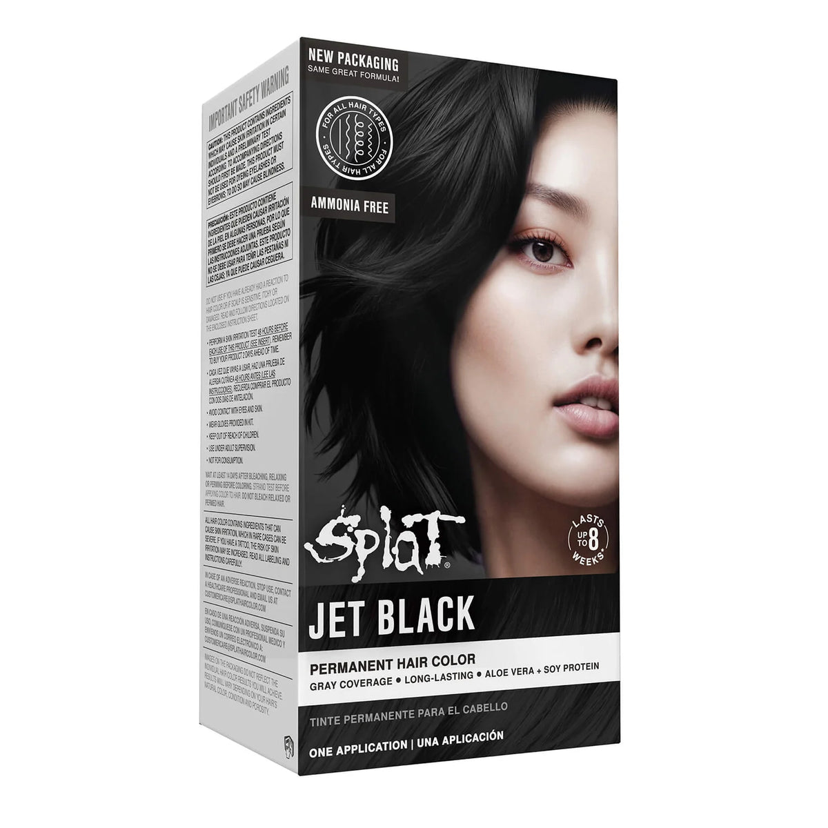 Jet Black Bold Permanent Hair Color