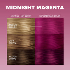 Midnight Magenta No Bleach Pink Semi-Permanent Hair Dye Kit Midnight Magenta No Bleach Pink Semi-Permanent Hair Dye Kit