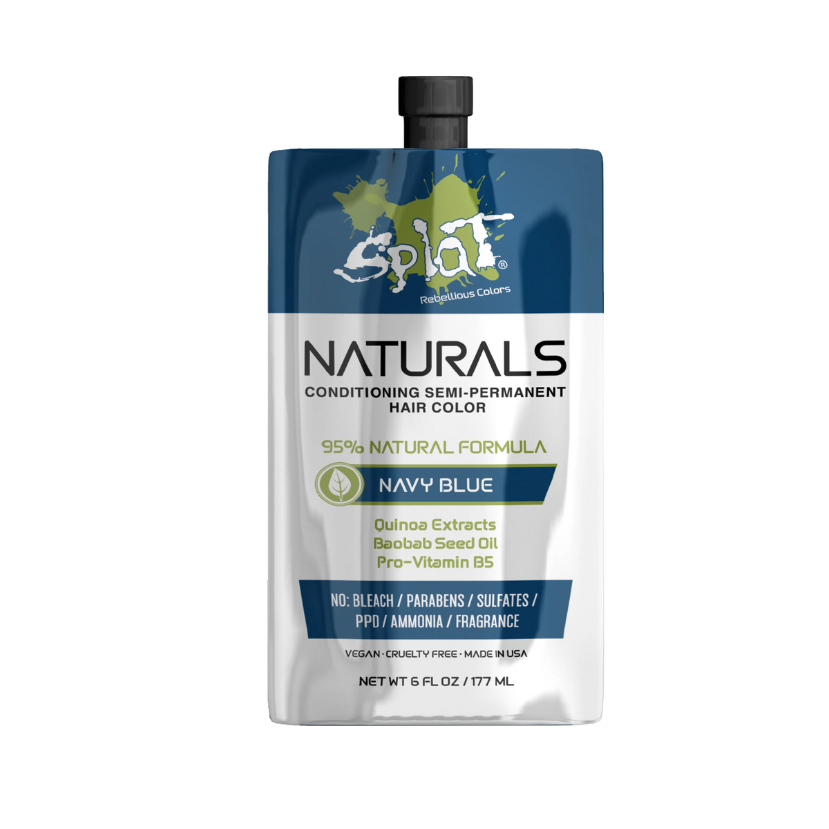 Naturals: Vegan Semi-Permanent Hair Dyes - Navy Blue Naturals: Vegan Semi-Permanent Hair Dyes - Navy Blue