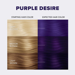 Purple Desire Original Complete Kit with Bleach and Semi-Permanent Hair Color