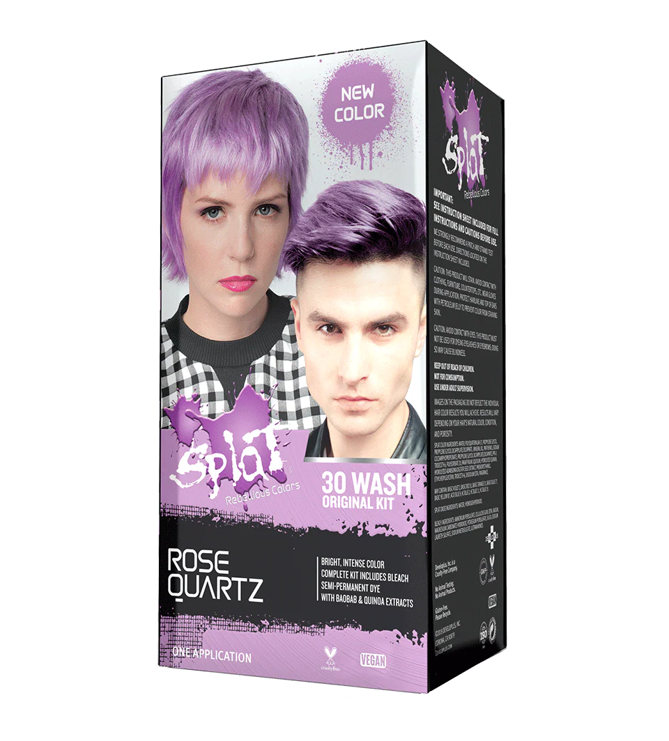 ROSE QUARTZ ORIGINAL COMPLETE KIT WITH BLEACH AND SEMI-PERMANENT HAIR COLOR