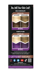 Melts Complete Kit with Bleach and 2 Semi-Permanent Colors - Milk Chocolate & Purple Plum Melts Complete Kit with Bleach and 2 Semi-Permanent Colors - Milk Chocolate & Purple Plum